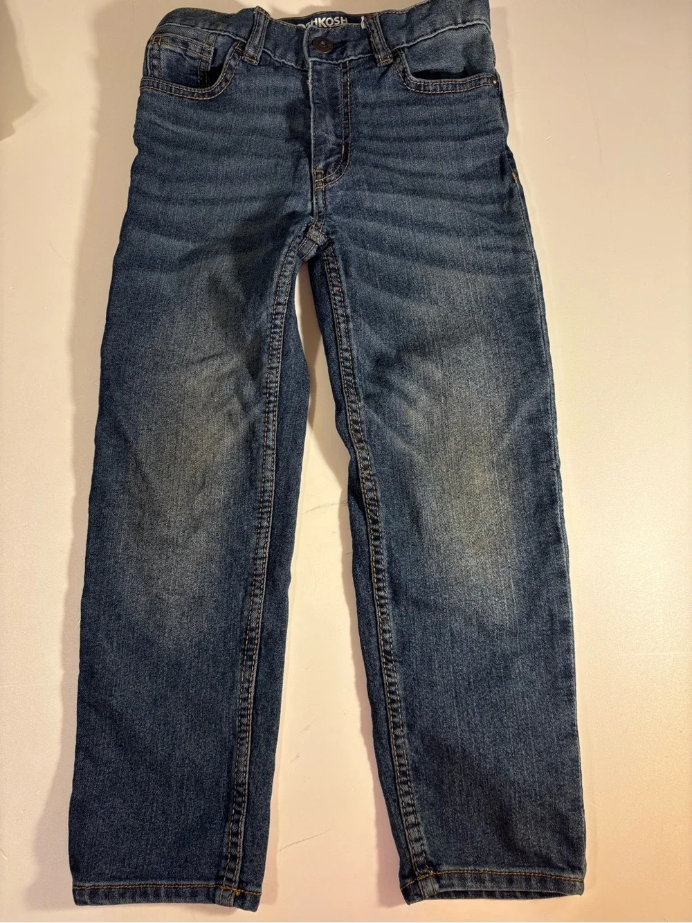 OshKosh B'gosh Kids Dark Blue Straight-Leg Jeans size 6 regular